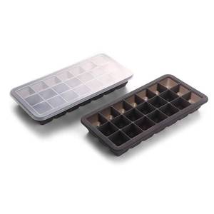 BPA Free 21 Cavity Flexible Lids Eco-Friendly Sustainable Cream Tool <b>Silicone</b> Ice Cube <b>Trays</b> - Product Image 1