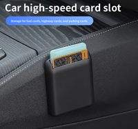 Porte-cartes de voiture populaire, boîte de rangement universelle pour cartes de véhicule, pour cartes de péage, cartes de carburant, cartes de stationnement, accessoires intérieurs de voiture