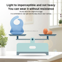 Bavoirs pour bébé en Silicone sans Bpa, vente en gros, bavoir imperméable personnalisable, réglable, facile à nettoyer, bavoir en Silicone écologique pour bébé