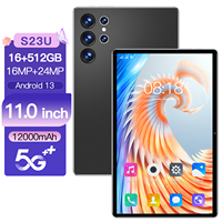 Tablet PC S23U Senior de 11 Pulgadas, 16 GB, 1 TB, Cámara Frontal de 108 MP, Batería de 8000 mAh, Pantalla Grande, 4G, 5G, Modo Sencillo, Fácil de Usar, Económico