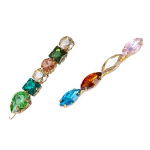 กิ๊บติดผมหินแก้วหลาก<span class=keywords><strong>สี</strong></span>สำหรับผู้หญิง,เครื่องประดับผมกิ๊บติด<span class=keywords><strong>ผม</strong></span>สำหรับปาร์ตี้ประจำวันแฟชั่นแบบสั่งทำ - Product Image 2