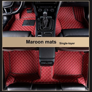 Accesorios para Auto, Juego Completo de 5 Piezas de Alfombrillas de Cuero de Lujo para Auto, Personalizadas, para Conducción con Volante <span class=keywords><strong>a</strong></span> la Derecha, 15 mm, <span class=keywords><strong>Santa</strong></span> <span class=keywords><strong>Fe</strong></span>/X5/Mercedes-Benz/CR-Z/CR-V - Product Image 5