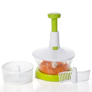 Smile mom 3 in 1 Multi Food Processor Kitchen Manual Swift Mixing Eggs - Press Food Vegetable Onion Hand Chopper