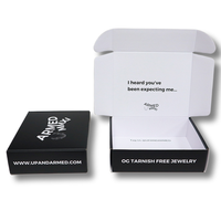 Enveloppe en carton recyclable écologique avec logo personnalisé, stratification mate, expédition en carton ondulé recyclable pour vêtements, dossier d'emballage