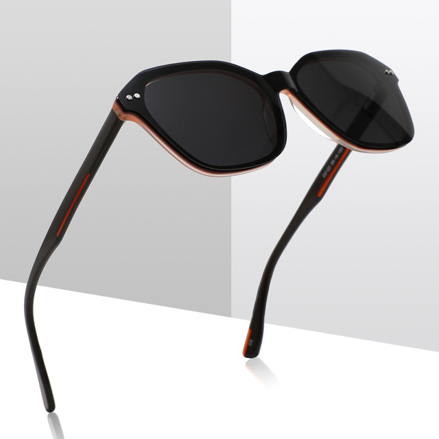 Hot Selling Classic Square Acetate Magnetic Polarized Sunglasses Eyeglasses Frames Clip on Glasses