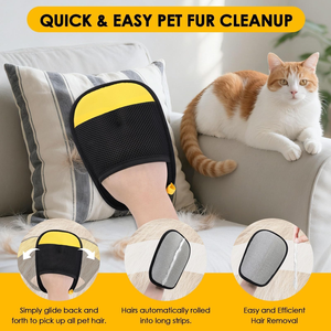 Guantes para Perros y Gatos de Nuevo Diseño, Guantes para el Cuidado de Mascotas, Guantes para Eliminar el Pelo de las Mascotas, Removedor de Pelo para Perros - Product Image 2