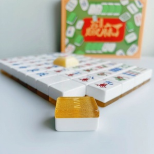 Fichas de Mahjong de Melamina de Lujo Personalizables con Logotipo, 144 Fichas, Juego Portátil para 4 Jugadores, Ideal para Regalos y Entretenimiento Familiar - Product Image 5