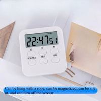 数字电子厨房计时器 多功能电子计时器 秒表 液晶显示屏 迷你型 适合体育学生时间管理器