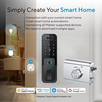 Serrure intelligente YOUHE IP65 3D avec reconnaissance faciale et empreintes digitales, caméra intégrée, étanche, pour portail et porte de sécurité