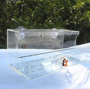Hotsell Acrylique Cage À Oiseaux Mangeoire Fenêtre Extérieure <span class=keywords><strong>mural</strong></span> Pour Animaux De Compagnie Mangeoire Boîte - Product Image 4