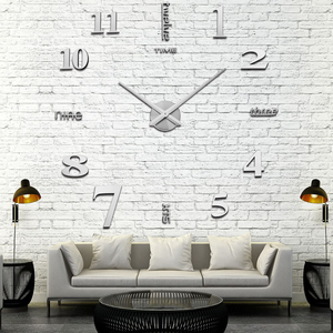 Reloj de Pared Moderno, Nuevo, Sin Marco, Grande, Retro, de Metal, Arte DIY, Decorativo, Adhesivo para Pared - Product Image 4