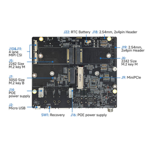 บอร์ดพัฒนาอุตสาหกรรม Orin NX AI พร้อมพอร์ต USB*4 บอร์ดพัฒนา Orin Nano Carrier Board Plink Y-C11 บอร์ดพัฒนา Mini PCIe Jets - Product Image 3