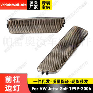 Reflector de parachoques para vehículo Wolf Lake, pieza de repuesto de luz lateral negra ABS para Vw Jetta Golf 1999 2006 - Product Image 1