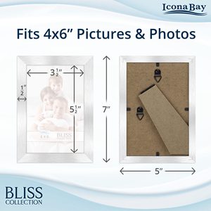 Cadre photo en bois MDF couleur noyer moderne, taille personnalisée 3,4x6, 5x7, 6x8, 8x10 pour décoration murale et affichage d'affiches - Product Image 2