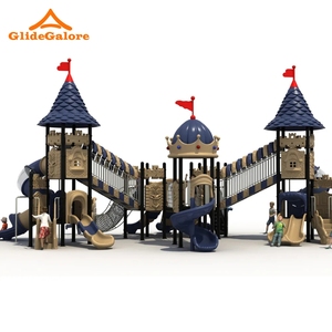 Parco divertimenti GlideGalore giostre grande gioco scivolo per bambini attrezzature parco giochi all'aperto castello scivolo di plastica - Product Image 2