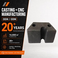 Blocs de contrepoids en fonte pour ascenseurs, poids d'équilibrage en fonte grise pour systèmes d'ascenseurs avec taille et traitement de surface personnalisés