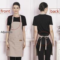 Tablier de travail long de haute qualité, imperméable, personnalisable avec logo, poches, lavable en machine, pour cuisine, artisanat, barbecue, dessin