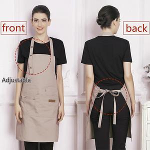 Grembiule da Lavoro Lungo di Alta Qualità, Impermeabile, Personalizzabile con Logo, Tasche, Lavabile in Lavatrice, per Cucina, Artigianato, Barbecue, Disegno - Product Image 2