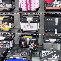 Nouvel arrivage, faible MOQ : Lot de 3 valises latérales de moto robustes, antivol et étanches avec serrure à combinaison pour scooter