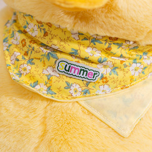 Peluche Canard Jaune Assis et Allongé, Adorable Animal en Peluche Super Doux Rempli de Coton PP pour Cadeau Enfant et Décoration Maison - Product Image 5