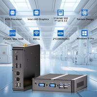 Stock américain Mini PC sans ventilateur industriel 12e N150 4 cœurs 4 Go Ddr4 ram 128g Ssd Petit ordinateur double LAN avec 2 * COM Dual LAN Mini PC