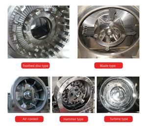 Broyeur à disques en acier inoxydable pour aliments/carbone/poudre chimique, broyeur à haute vitesse pour petite industrie/industrie - Product Image 4
