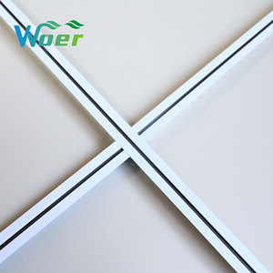 Décoration intérieure, grille <span class=keywords><strong>de</strong></span> plafond en acier inoxydable moderne 32*24, ignifuge, antirouille, surface galvanisée, accessoires pour plafonds, barres en T - Product Image 4