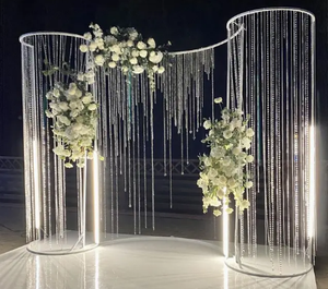 Arco de Cristal para Decoración de Bodas, Estilo Vintage Moderno, Venta al Por Mayor de Fábrica, Tamaño Personalizado - Product Image 1