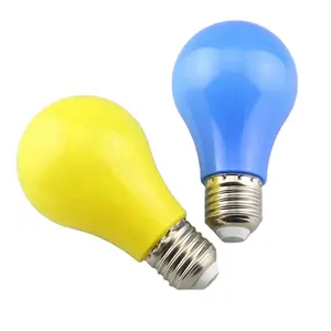 סיטונאי מוצרי Led A60 צבע led אור הנורה 3w E27 מחשב כיסוי Led צבע אור הנורה E27 led הנורה