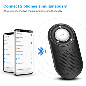 Altoparlante Bluetooth T828 per Parasole Auto <span class=keywords><strong>con</strong></span> Connessione Wireless per 2 Telefoni, Microfono e <span class=keywords><strong>Vivavoce</strong></span> Google - Product Image 4