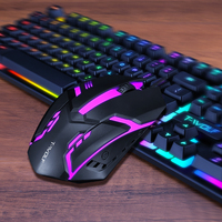 Hot Sell TF200 Mini Slim Gaming Keyboard Muis Combo's Bedraad RGB Verlicht Set voor Desktop Laptop Universeel Oplaadbaar