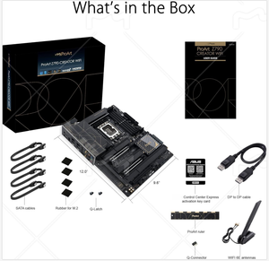 Placa base para placa base ASU <span class=keywords><strong>ProArt</strong></span> 1700 WiFi 6E LGA 5,0 ATX para Intel 14th 13th 12th Gen PCIe 2,5 2x Thunderbolt 4 10G - Product Image 3