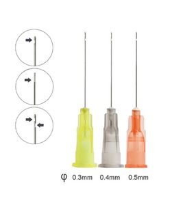 100 Pezzi Punte per Siringhe Dentali Monouso 25G/27G/<span class=keywords><strong>30G</strong></span> Aghi per Irrigazione Endodontica Manuali in Acciaio Inox a Doppio Foro Materiale Plastico CE - Product Image 5