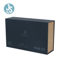 Boîte cadeau de luxe en carton rigide noir et marron avec insert en mousse EVA, logo personnalisé en relief, fermeture magnétique, commande minimum de 500 unités