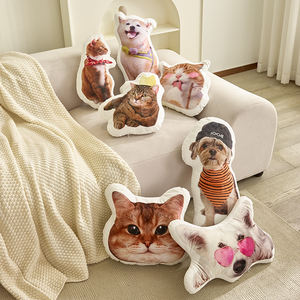 Copricuscini sublimati personalizzati a forma quadrata e cuscini avvolgenti con Logo peluche per decorazioni per la casa - Product Image 5