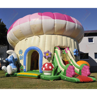Château gonflable Zhenmei pour enfants, en forme de tente champignon, en tissu Oxford 300D, facile à installer, idéal pour la publicité