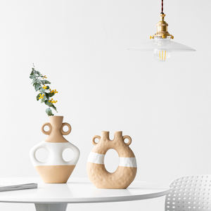 <span class=keywords><strong>Vaso</strong></span> di ceramica decorativo del <span class=keywords><strong>vaso</strong></span> di fiori moderno nordico di disposizione dei fiori di alta qualità su ordinazione per la decorazione - Product Image 4