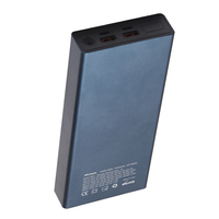 Batterie externe portable en alliage d'aluminium Li-Polymère 30000mAh avec câble USB Type-C à charge rapide 22.5W pour téléphone et ordinateur portable