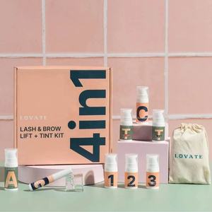 Kit professionnel de permanente pour <span class=keywords><strong>cils</strong></span> et de lamination des sourcils, certifié MSDS, étiquette privée OEM, outils de lifting des <span class=keywords><strong>cils</strong></span> - Product Image 3