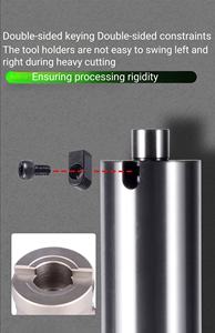 방진, 충격 방지, 진동 방지, 내부 냉각, 20CrMnTi 소재, 0.01mm 정밀도, BT50, FMB22, FMB27 터닝-밀링 공구 - Product Image 4