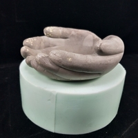 Moule en silicone pour pot de fleurs en ciment en forme de main