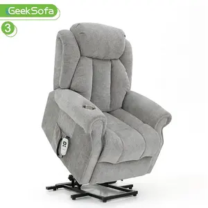 Geeks ofa Lazy Boy Stoff Power Electric Medical Lift Riser Liegestuhl mit Massage und Wärme funktion für ältere Menschen