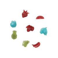 XGY-205 Silikon-Schokoladen form mit allen Arten von tropischen Früchten Form. Silikon zucker Spitzen form, 3D Fondant Mermaid Tail