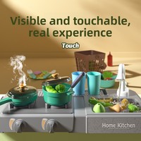Super Promo Nouveau Jeu de Cuisine Éducatif pour Enfants Ustensiles en Plastique pour Garçons et Filles de 3 à 6 Ans