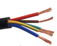 Kabel Tembaga Fleksibel Berisolasi PVC 450V 750V Multicore 2/3/4 Inti untuk Aplikasi Pemanasan