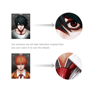 Venta al por mayor personalizado 3D lenticular japonés Manga holográfica anime poster <span class=keywords><strong>death</strong></span> <span class=keywords><strong>note</strong></span> 3D movimiento Flip poster anime imagen para Decoración - Product Image 3