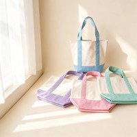 Sac de shopping en toile de coton recyclé avec logo personnalisé, fermeture éclair, sac fourre-tout réutilisable pour les courses quotidiennes