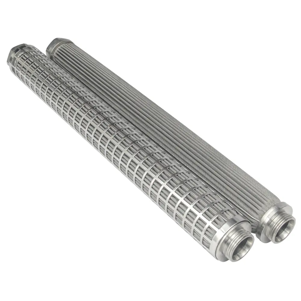 Customized Stainless Steel Wire Mesh Folding Filter Candle Folding Micron Filter Element