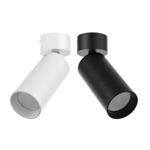 Luz de pista cob montada en superficie, luz de pista móvil de aluminio para tienda de ropa, color blanco y negro - Product Image 1