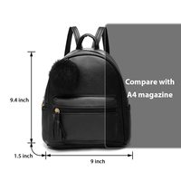 Benutzer definierte Mini Rucksack Geldbörse für Mädchen Teenager Frauen Geldbörsen Weiß PU Leder Pom Rucksack Umhängetasche mit Charm Quaste